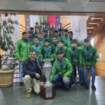 ALCALDE SEBASTIÁN ÁLVAREZ RECIBE A LOS CAMPEONES REGIONALES SUB-13 SELECCIÓN DE FÚTBOL ANFA PUCÓN