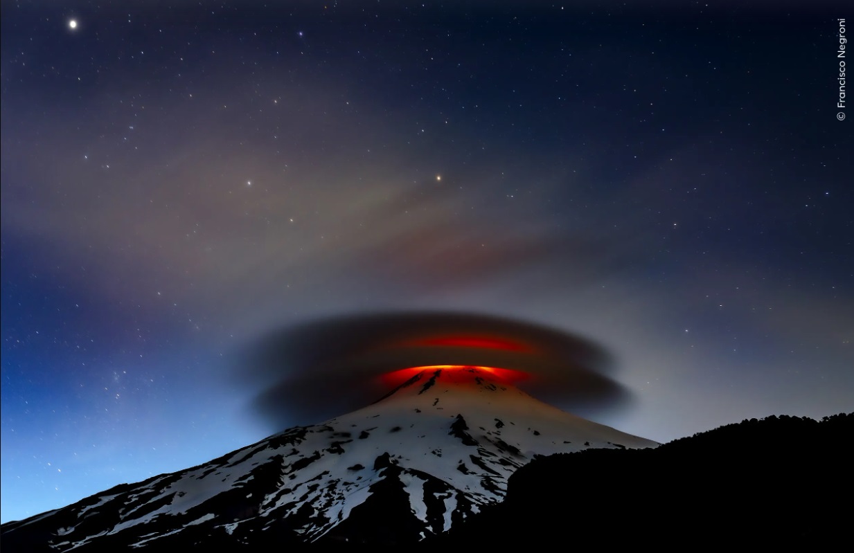 Fotografía del Volcán Villarrica destaca en concurso internacional