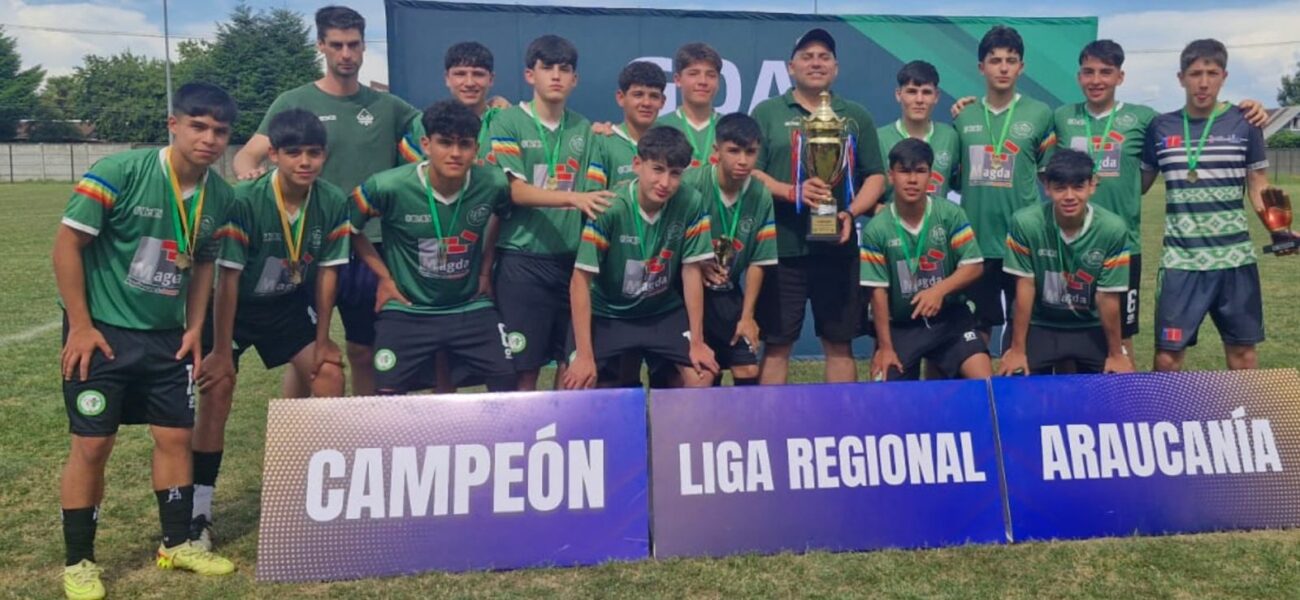 Taller municipal de Pucón se tituló monarca sub-16 de la Liga Regional de fútbol