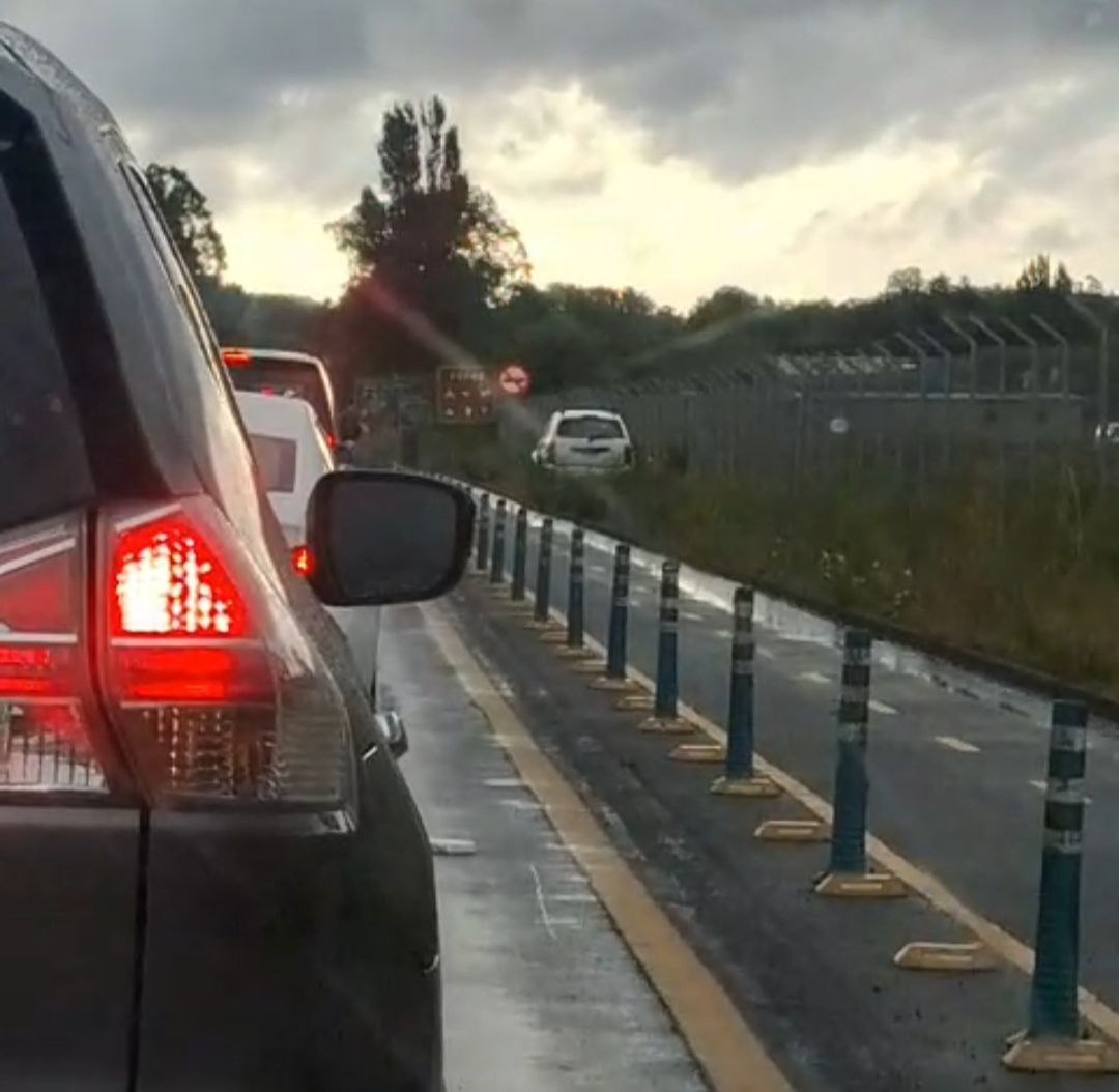 Cámaras de televigilancia municipales identifican a vehículo que pasó “por encima” de ciclovía